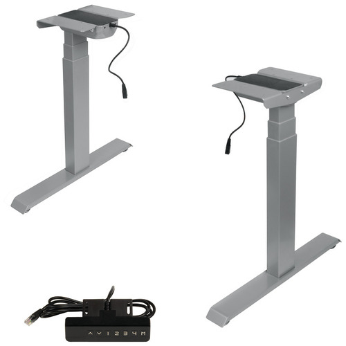 Adjustable Table 2-Leg System, STAR silver Silver