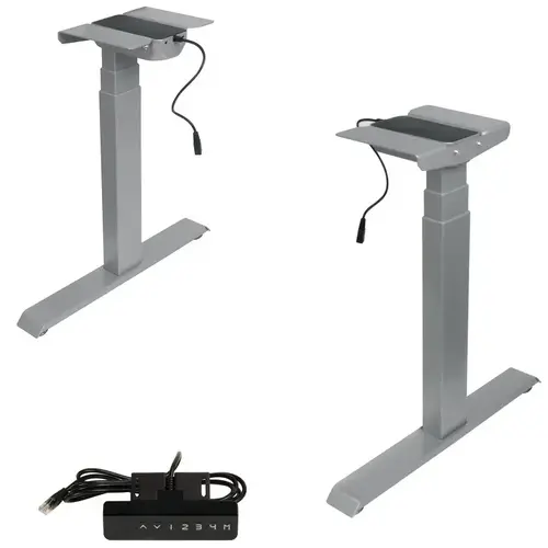 Adjustable Table 2-Leg System, STAR white White