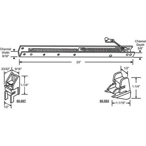 23in Window Channel Balance & 60-507A