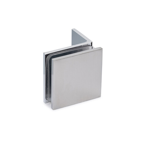 Taiga 90 degree Wall-Glass Clamp with Short Leg - Polished Chrome