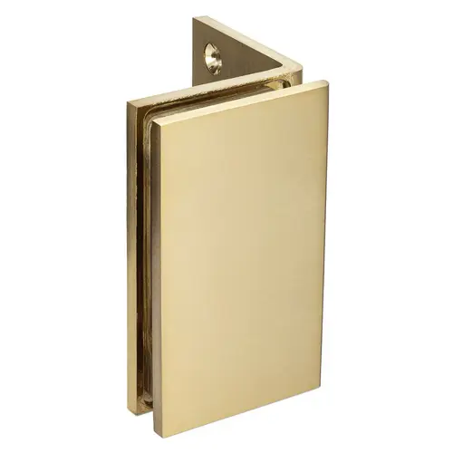 Taiga Heavy Duty 90 degree Wall-Glass Clamp - Brushed Brass PVD