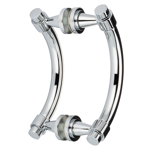 Concerto 8" c/c Back-to-Back Offset Pull - Polished Chrome