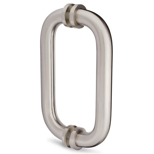 Opus I 8" c/c Back-to-Back Solid Pull with 1" Diameter - Brushed Nickel