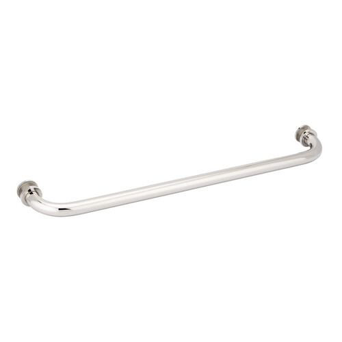 Oceana 18" c/c Single-Sided Towel Bar with Rosettes - Polished Nickel