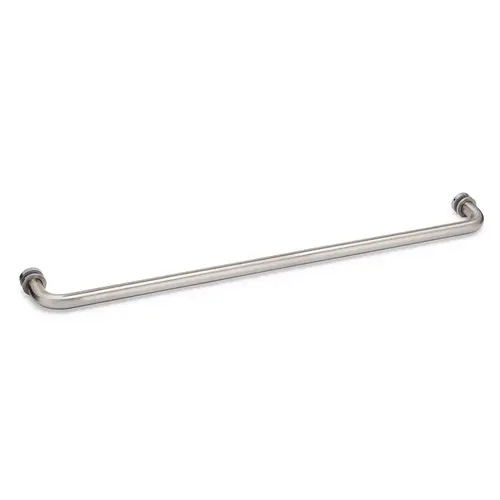 Oceana 24" c/c Single-Sided Towel Bar with Rosettes - Brushed Nickel