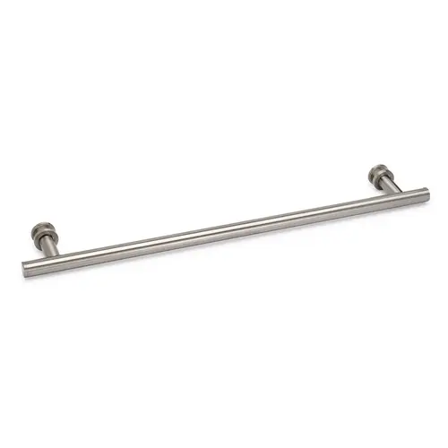 Counterpoint 18" c/c Single-Sided Towel Bar with Rosettes - Brushed Nickel