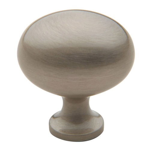 1-3/8" Oval Knob Satin Nickel Finish