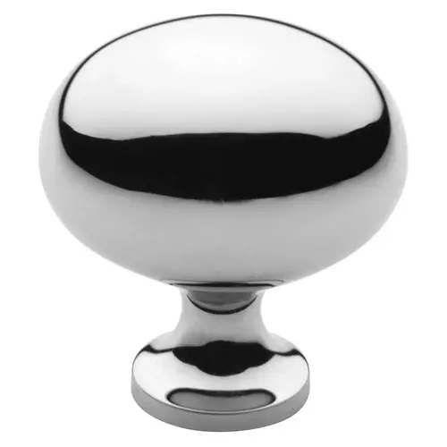 1-3/8" Oval Knob Bright Chrome Finish