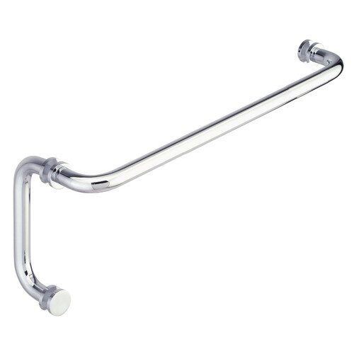 Oceana 20" c/c Towel Bar x 6" c/c Pull with Rosettes - Polished Chrome