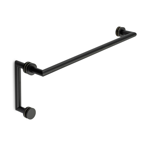 Coda 18" c/c Towel Bar x 6" c/c Pull - Matte Black