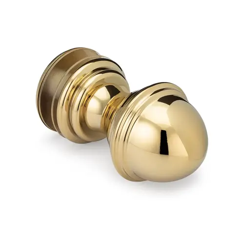 Symphony Single-Sided Knob - Polished Brass PVD