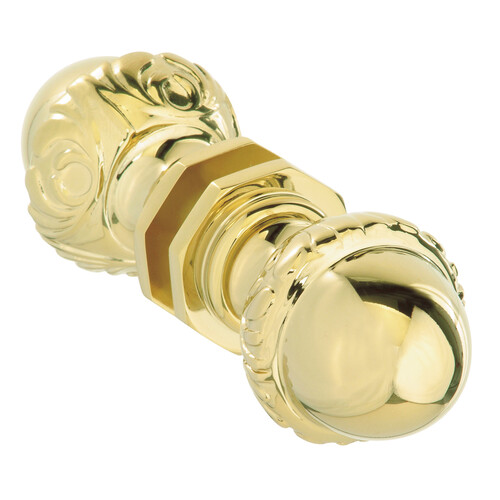 Sonata Back-to-Back Knob - Polished Brass PVD