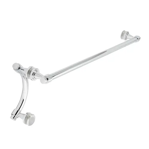 Concerto 24" c/c Towel Bar x 6" c/c Offset Pull - Polished Chrome