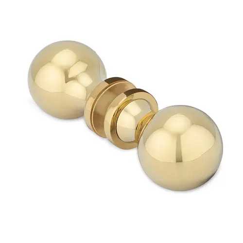 Opus I Back-to-Back Knob - Polished Brass PVD