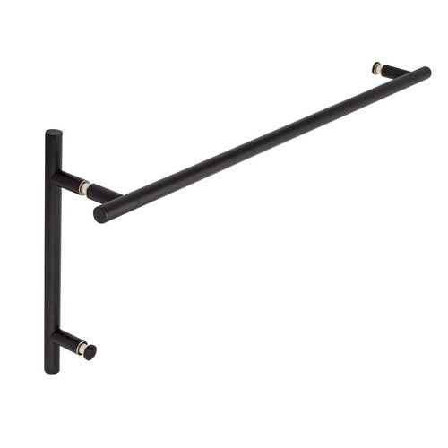 Counterpoint 18" c/c Towel Bar x 8" c/c Pull - Matte Black