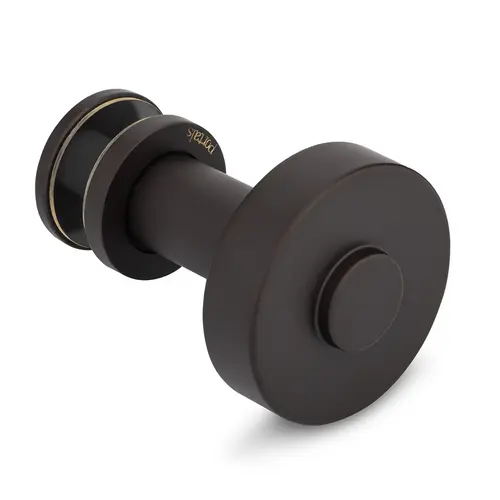 Counterpoint Single-Sided Knob with Rosettes - Oil Rubbed Bronze Medium