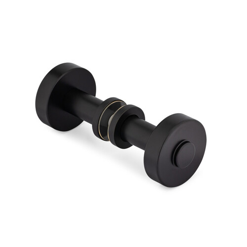 Counterpoint Back-to-Back Knob with Rosettes - Matte Black