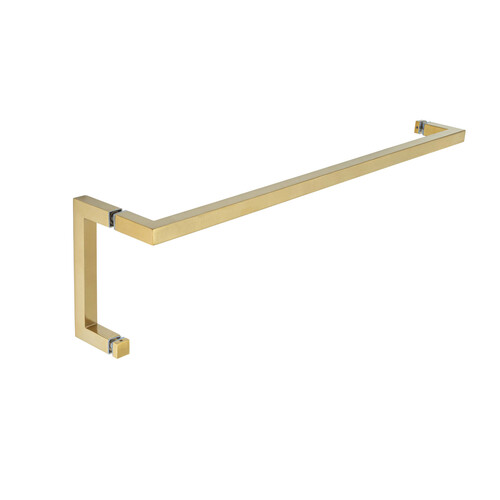 Taiga 24" c/c Towel Bar x 6" c/c Pull - Brushed Brass PVD