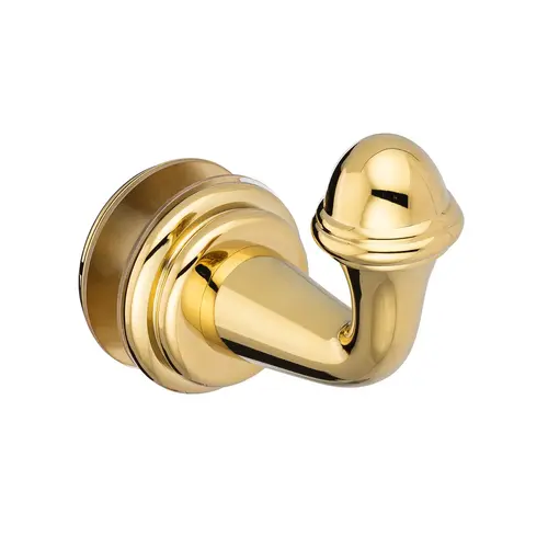 Symphony Single-Sided Hook - Polished Brass PVD