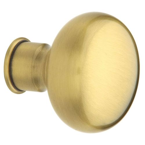 Pair 5000 Knob Less Rose Satin Brass With Brown Finish