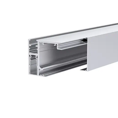 MasterTrack FT - Ceiling Mounting With Fixed Sidelite Extrusion - 157" Length - Satin Anodized