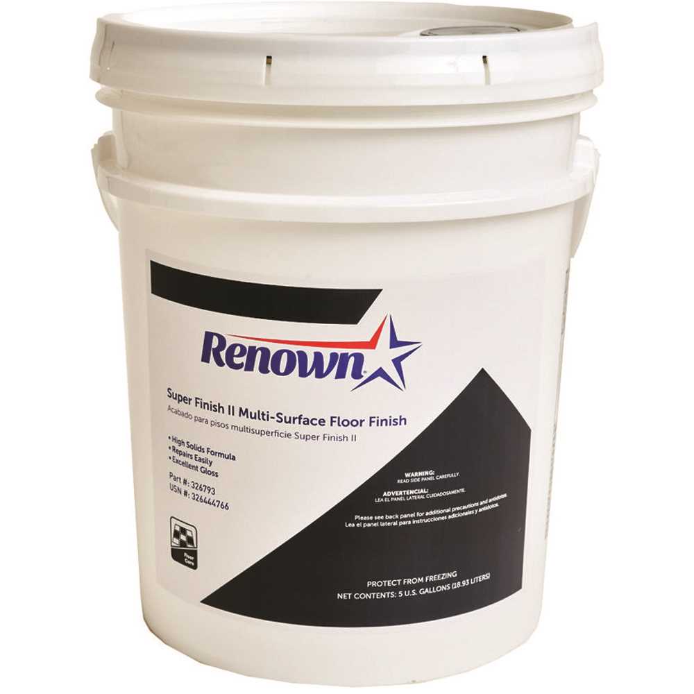 Renown REN049 Super Finish II Multi-Surface Floor Finish 5 Gal. Pail