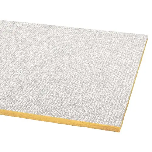 ARMSTRONG WORLD INDUSTRIES 2907 Armstrong CEILINGS Shasta-Unperforated 2 ft. x 4 ft. Ceiling Tile (128 sq. ft. / Case) White - pack of 16