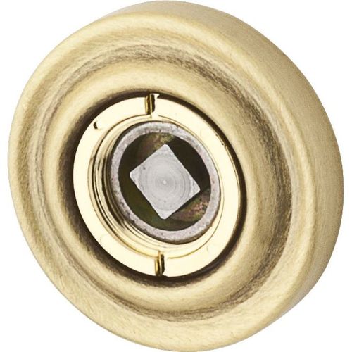 Estate Solid Brass Rosette Pair