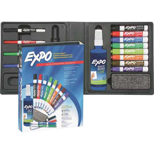 EXPO SAN80054 Low Odor Dry Erase Marker Eraser and Cleaner Chisel/Fine