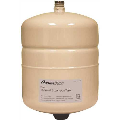 Premier Plus 3585440 2 Gal. Lead Free Potable Water Expansion Tank with 5-Year Limited Warranty