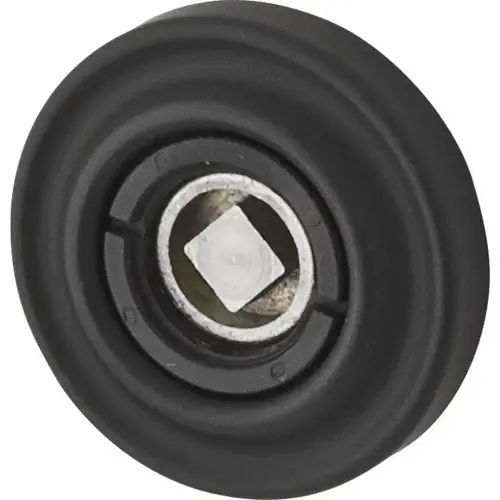 Estate Solid Brass Rosette Satin Black