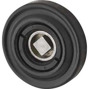BALD ROSETTE X 1.75 INCH DUMMY -HALF PAIR, Distressed Oil Rubbed Bronze