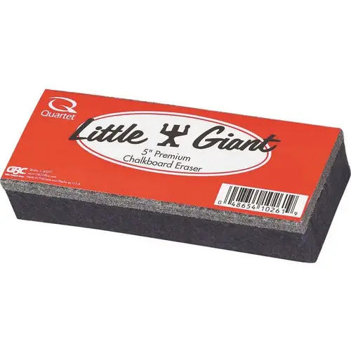 5 in. W X 2 in. D X 1 in. H Wool Felt Little Giant Economy Chalkboard Eraser Black