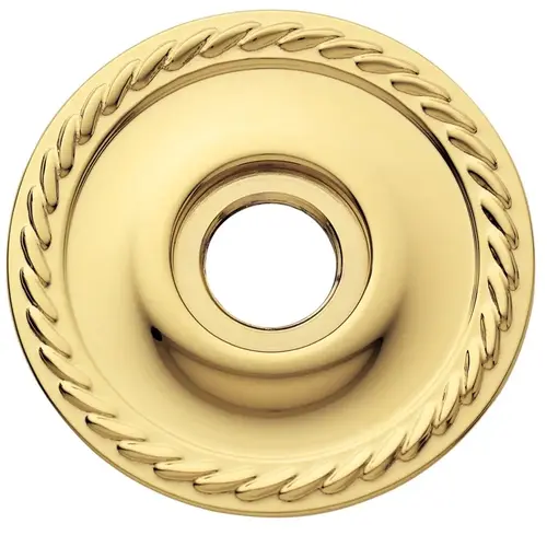 Single 2-5/8" Passage Rope Rose Lifetime Brass Finish