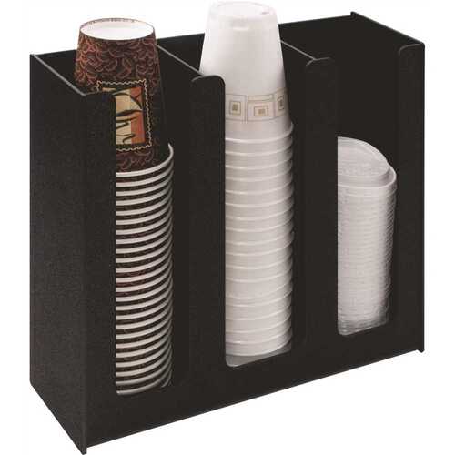 3-column Cup and Lid Holder Organizer
