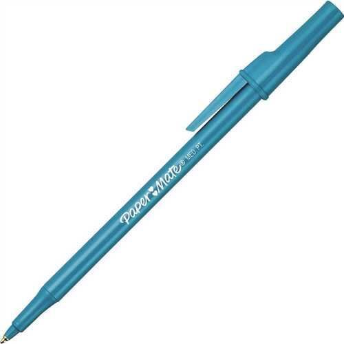 12 Medium Ballpoint Stick Pen, Blue Ink