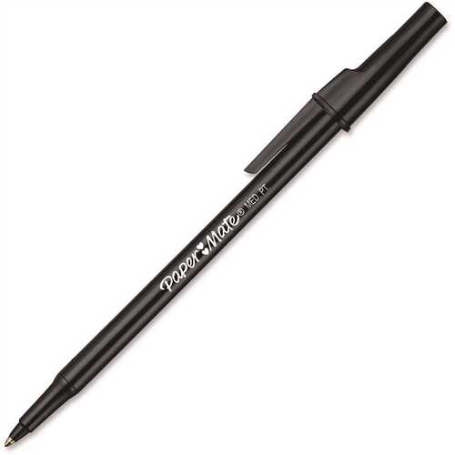 Medium Point Ballpoint Stick Pen, Black
