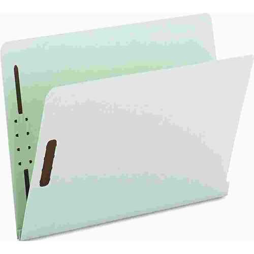 SMEAD MANUFACTURING COMPANY 10125951 TWO INCH EXPANSION FOLDER, TWO FASTENERS, END TAB, LETTER, GRAY GREEN