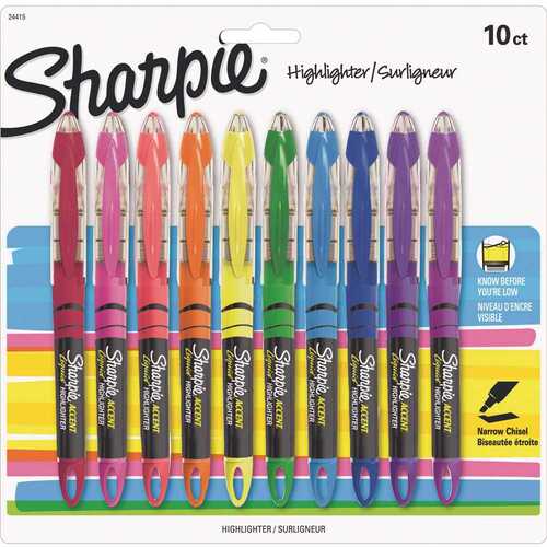 Sharpie SAN24415PP Accent Liquid Pen Style Highlighter Chisel Tip Assorted