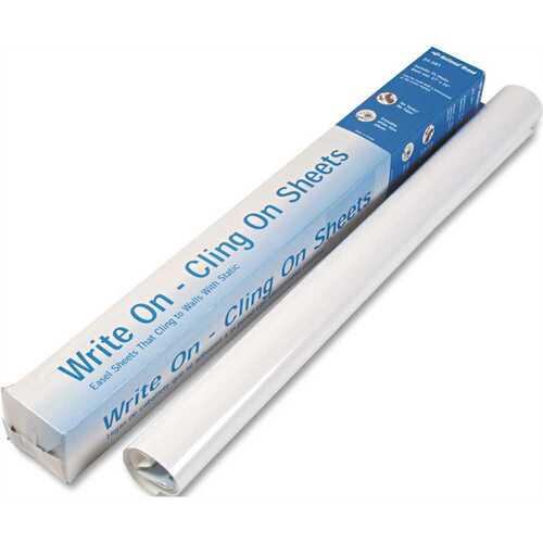 WRITE ON, CLING ON EASEL PAD, UNRULED, 27 X 34, WHITE, 35 SHEETS/PAD