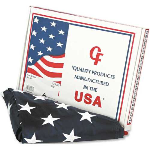 ALL-WEATHER OUTDOOR U.S. FLAG, HEAVYWEIGHT NYLON, 3 FT. X 5 FT