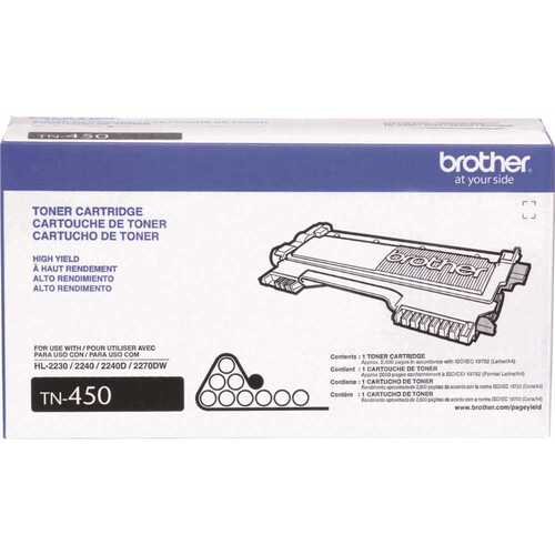 BROTHER INTL. CORP. BRTTN450 High-Yield Toner 2,600 Page-Yield, Black