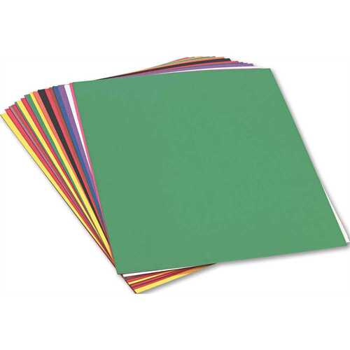 CONSTRUCTION PAPER, 58 LBS., 18 X 24, ASSORTED, 50 SHEETS/PACK