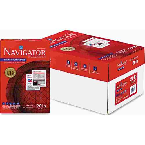 Navigator 10128276 PREMIUM MULTIPURPOSE PAPER, 97 BRIGHTNESS, 20LB, 11 X 17, WHITE