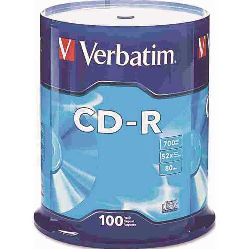 Verbatim VER94554 52x Speed Branded CD-R