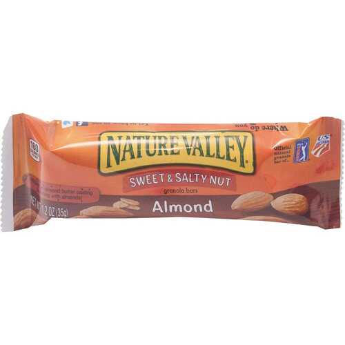 Nature Valley GNMSN42068 1.2 oz. Bar Sweet and Salty Nut Almond Cereal Granola Bars