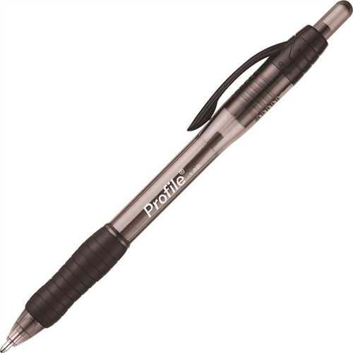 Profile Ballpoint Retractable Pen, Black Ink Bold Dozen