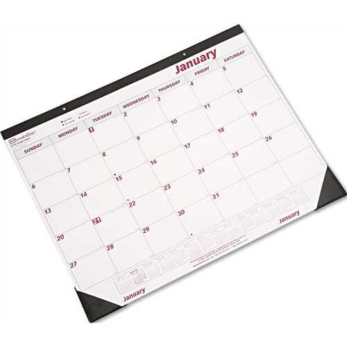 21-3/4 in. x 17 in. Desk Pad/Wall Calendar with Chipboard