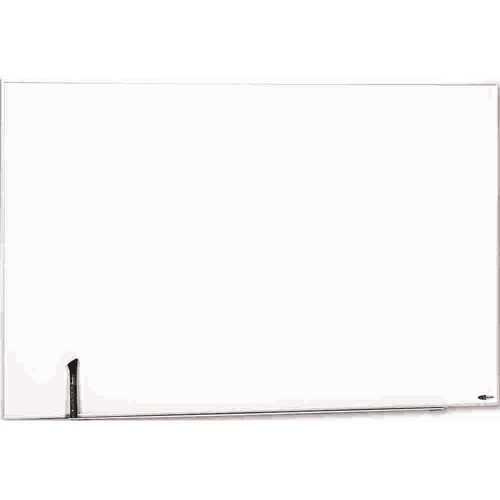 48 in. x 31 in. White Aluminum Frame Magnetic Dry Erase Board Painted Steel