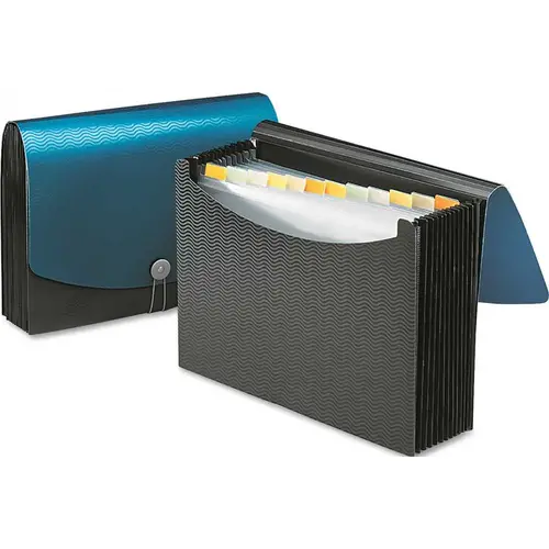 SMEAD MANUFACTURING COMPANY 10131359 EXPANDING FILE, 12 POCKETS, POLY, LETTER, BLACK/BLUE